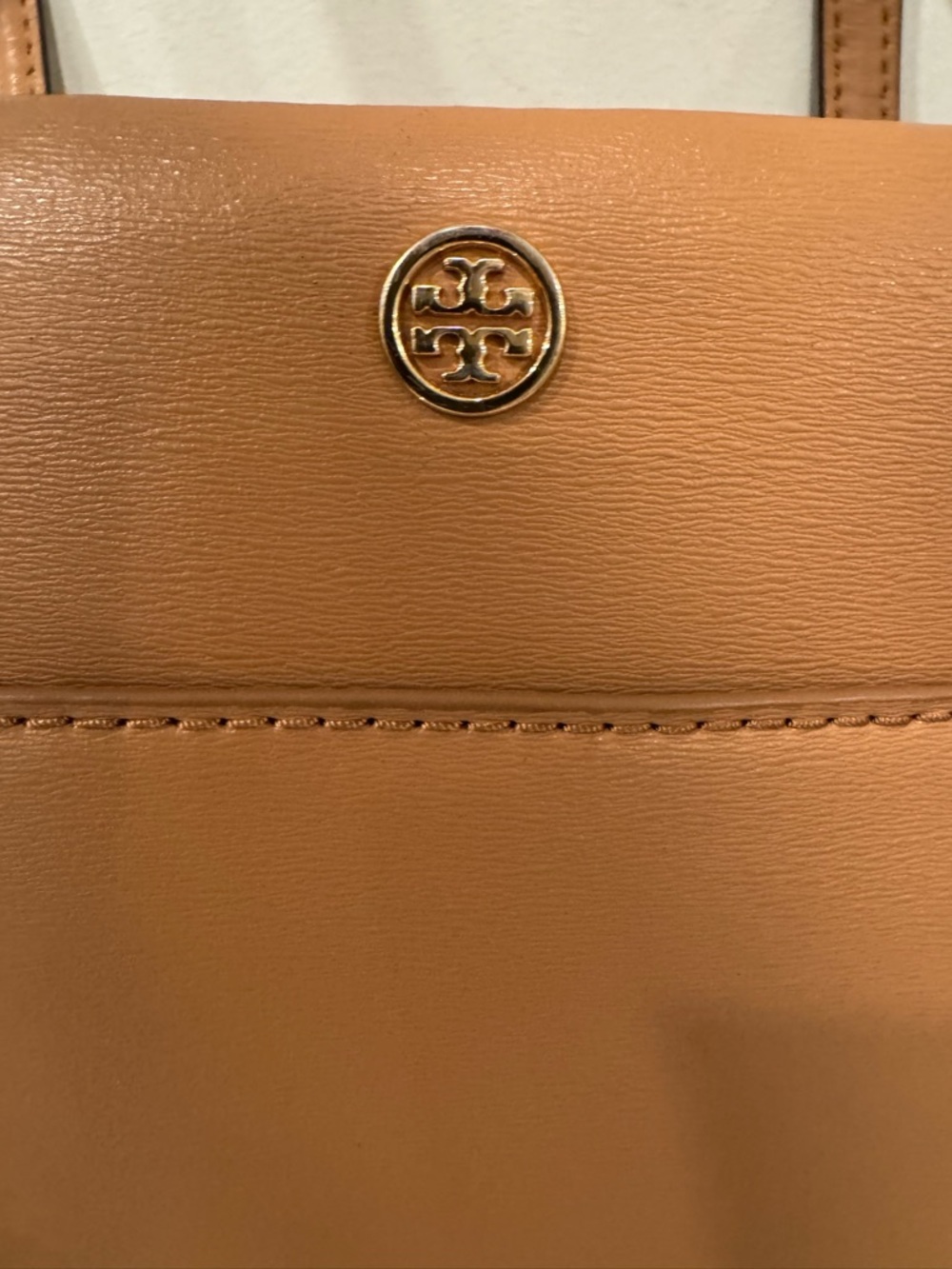 Tory Burch Parker Tan Leather Tote - Picture 4 of 14